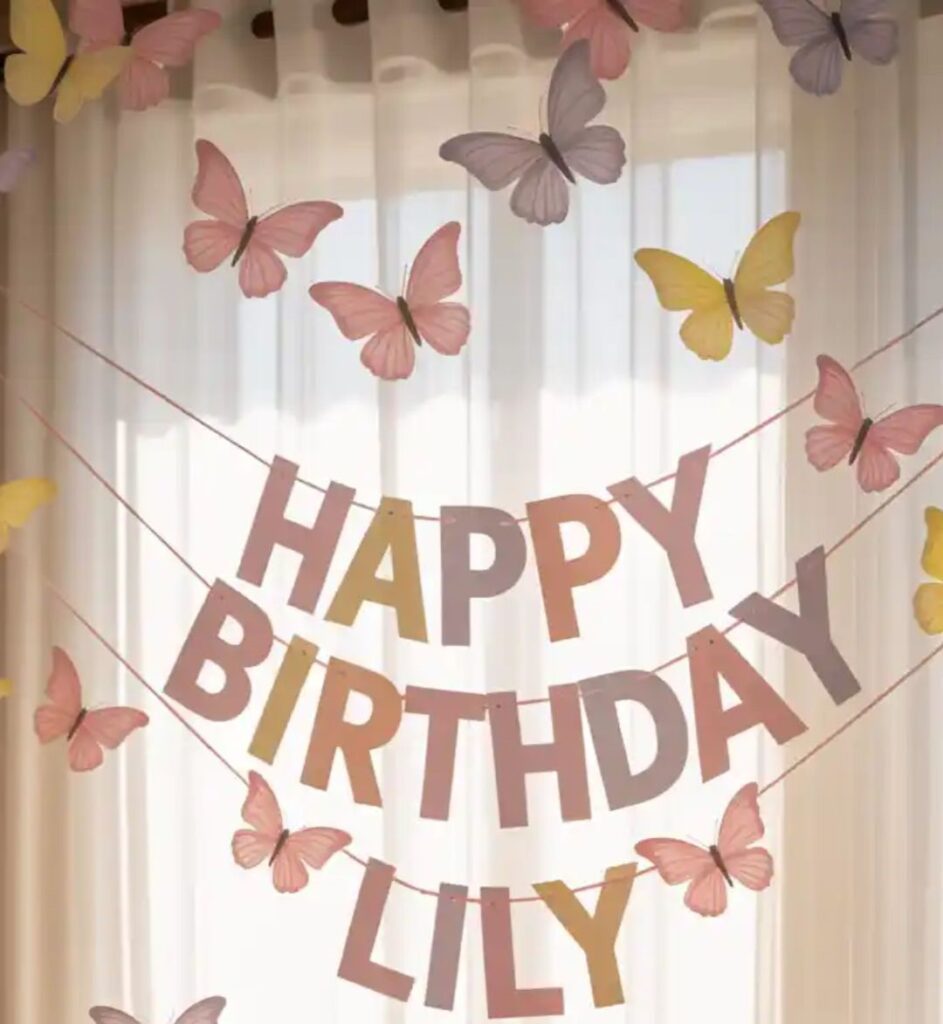 butterfly birthday decor