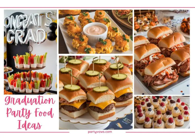 Graduation food mood board