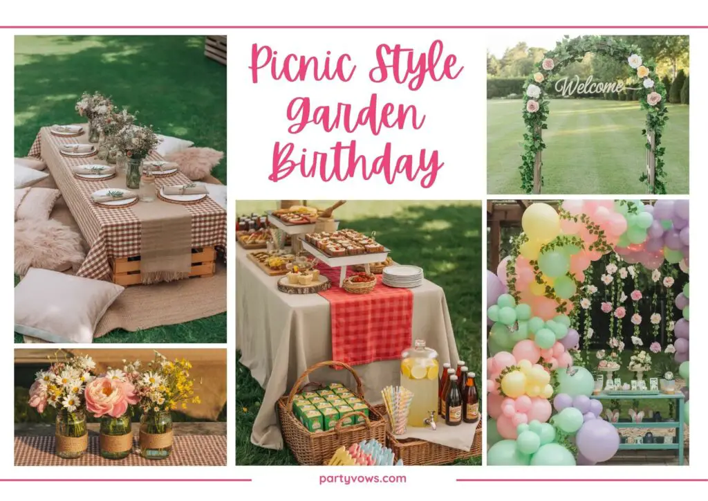 Garden birthday Mood Board