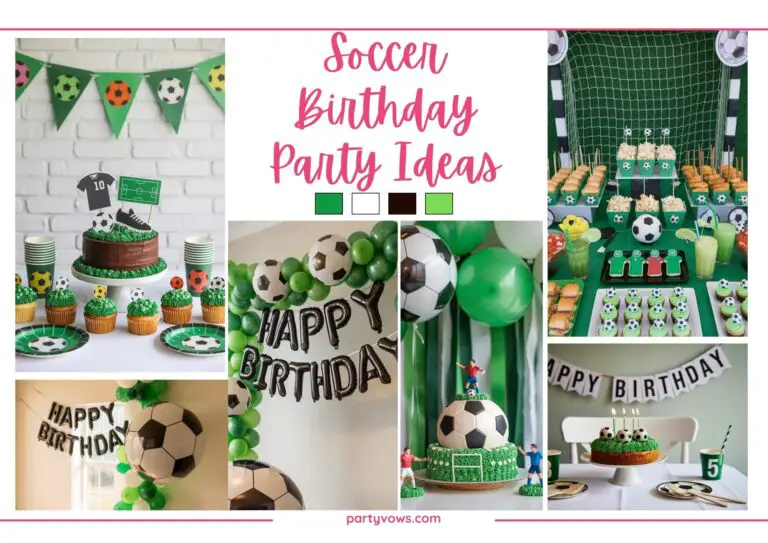 Soccer birthday mood board