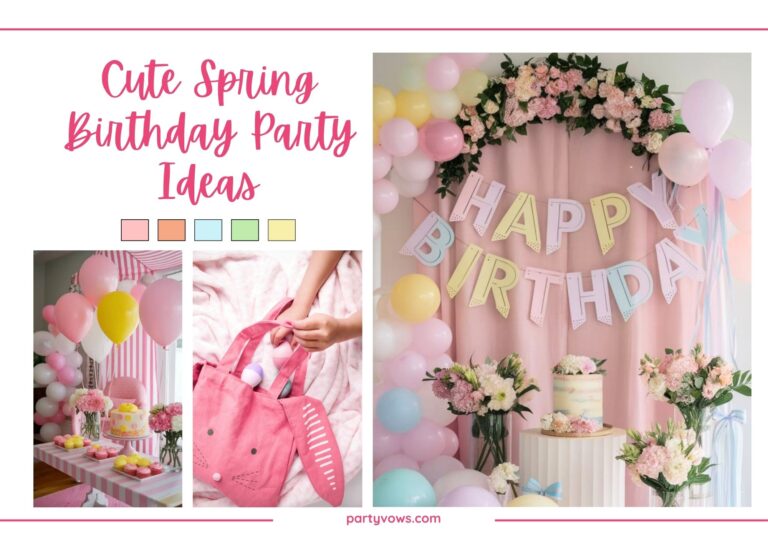 Spring birthday mood board