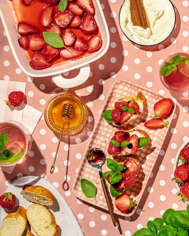 berry birthday food table