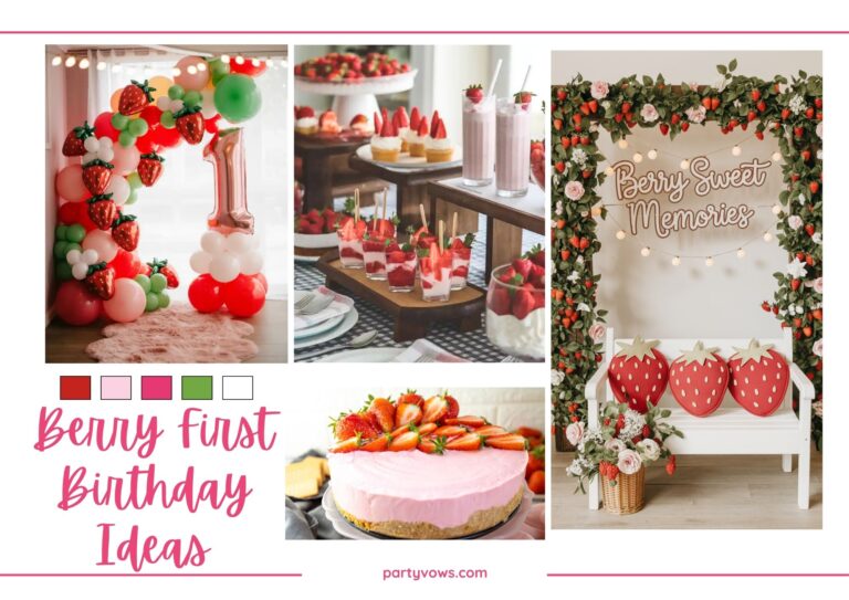 Berry birthday mood board