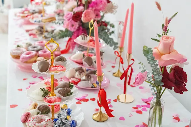 floral party table