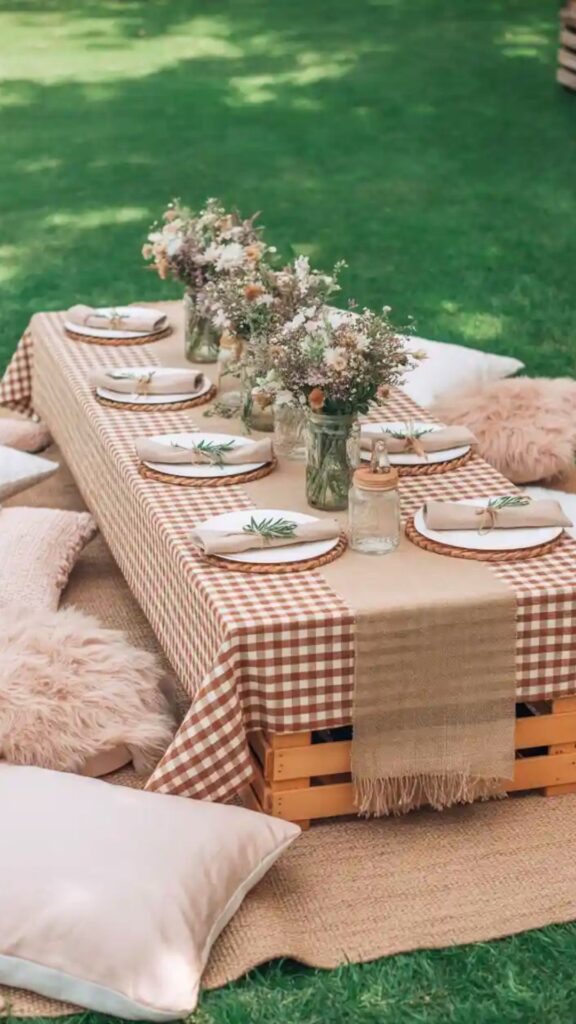 garden party sitting arrangement