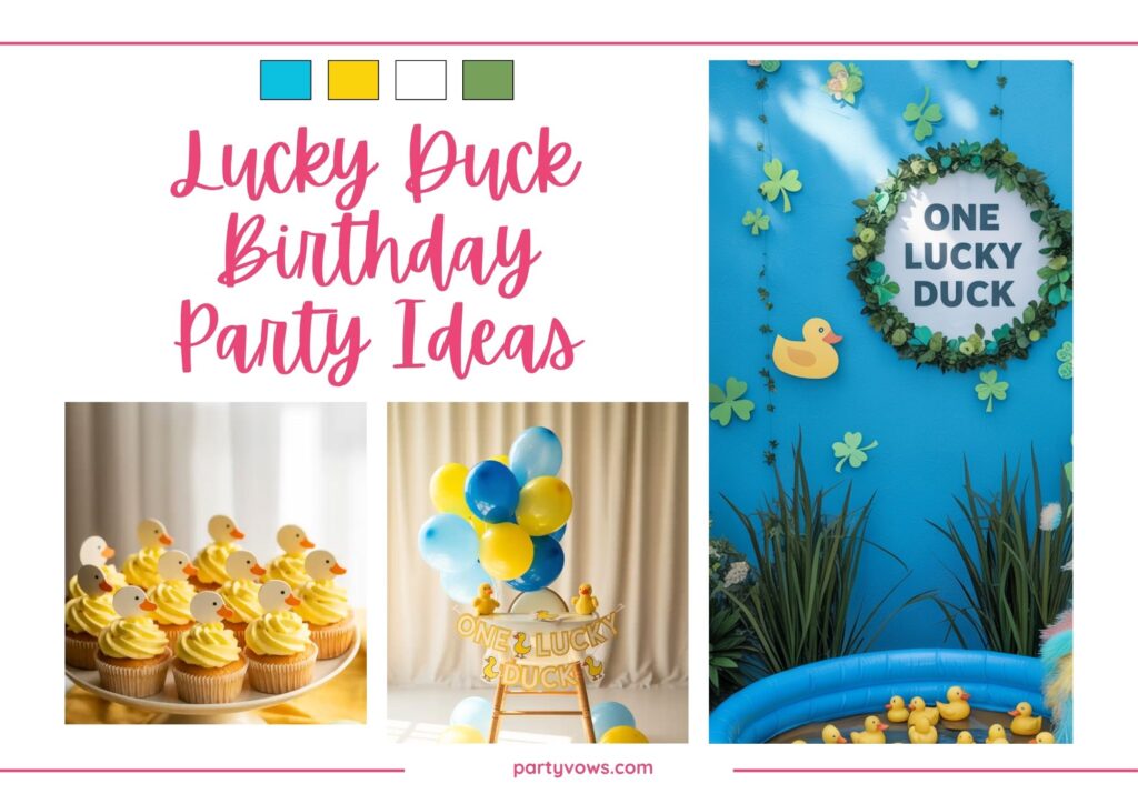 lucky duck birthday mood board