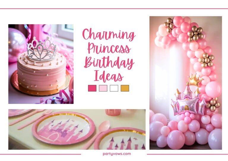 princess birthday mood board