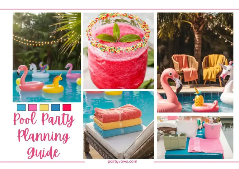 Pool party mood board