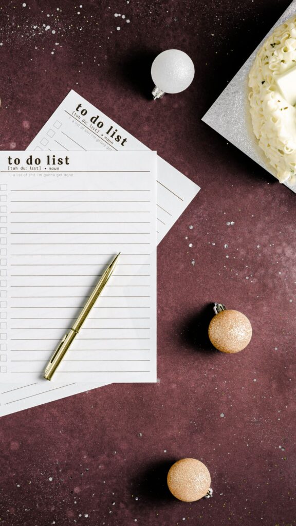 party mistake to do list