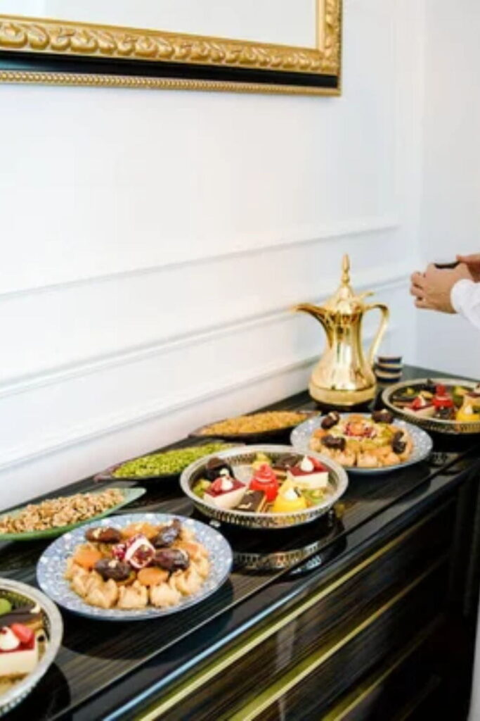 eid dessert table setting