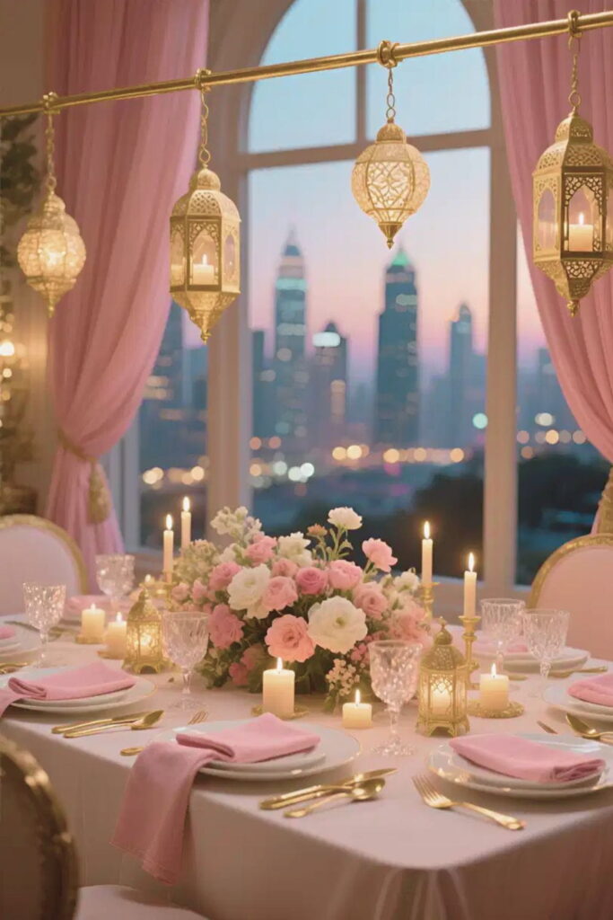 eid food table setting