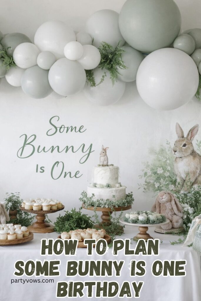 how to plan Some Bunny Is One birthday