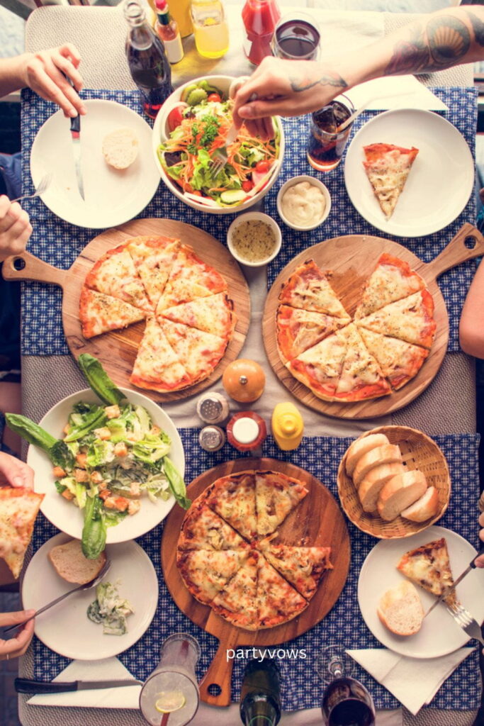 Outdoor pizza Party