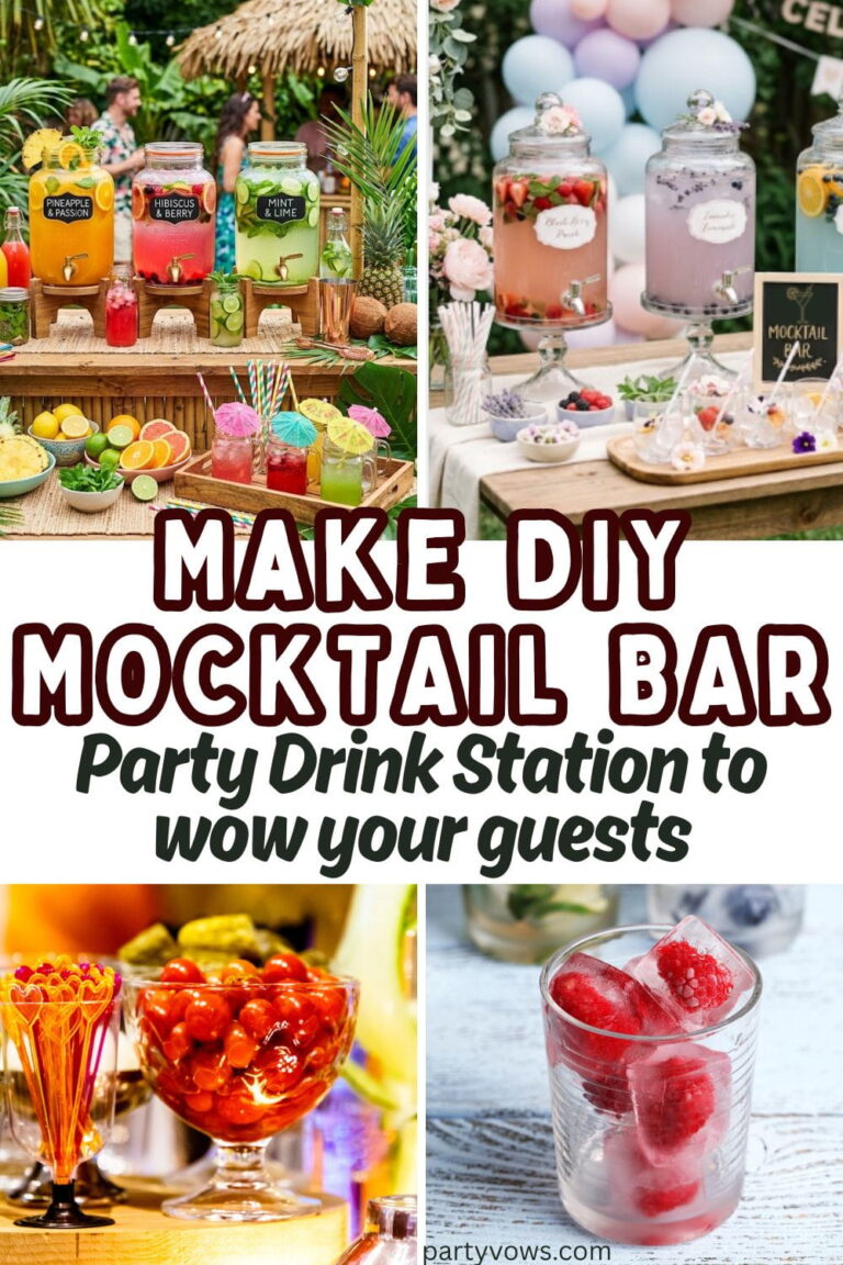 DIY mocktail bar