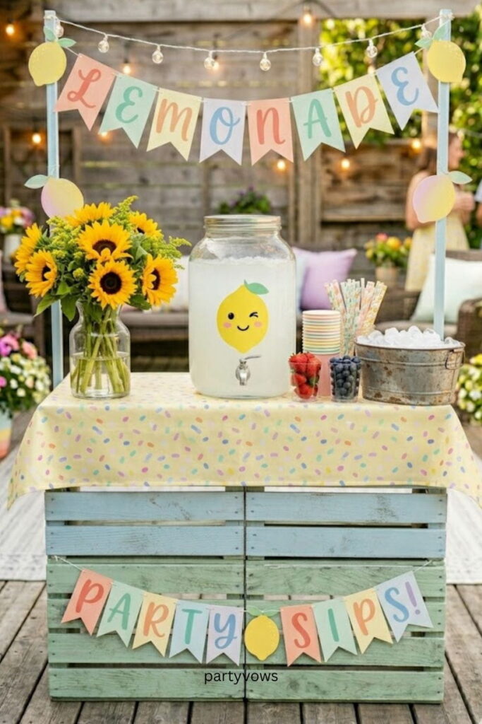 cute lemonade bar
