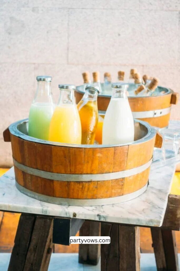 mocktail bar bottles