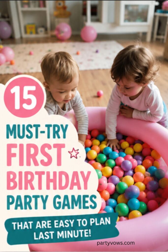15 Must try first birthday party games that are easy plan last minute