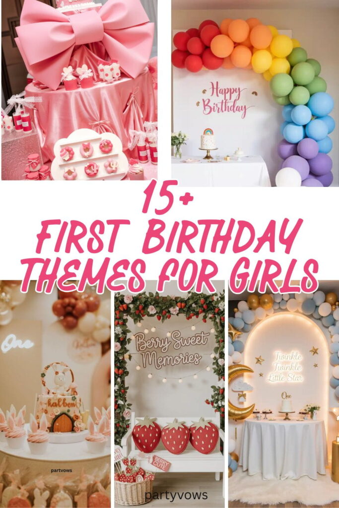 first birthday themes for girls