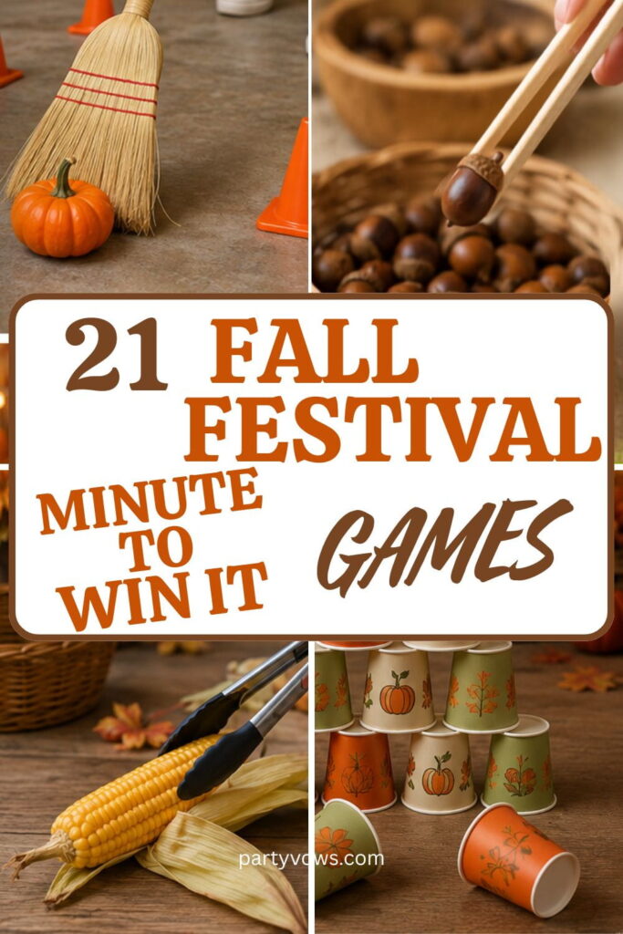 21 Fall Festival Minute to Win It Games