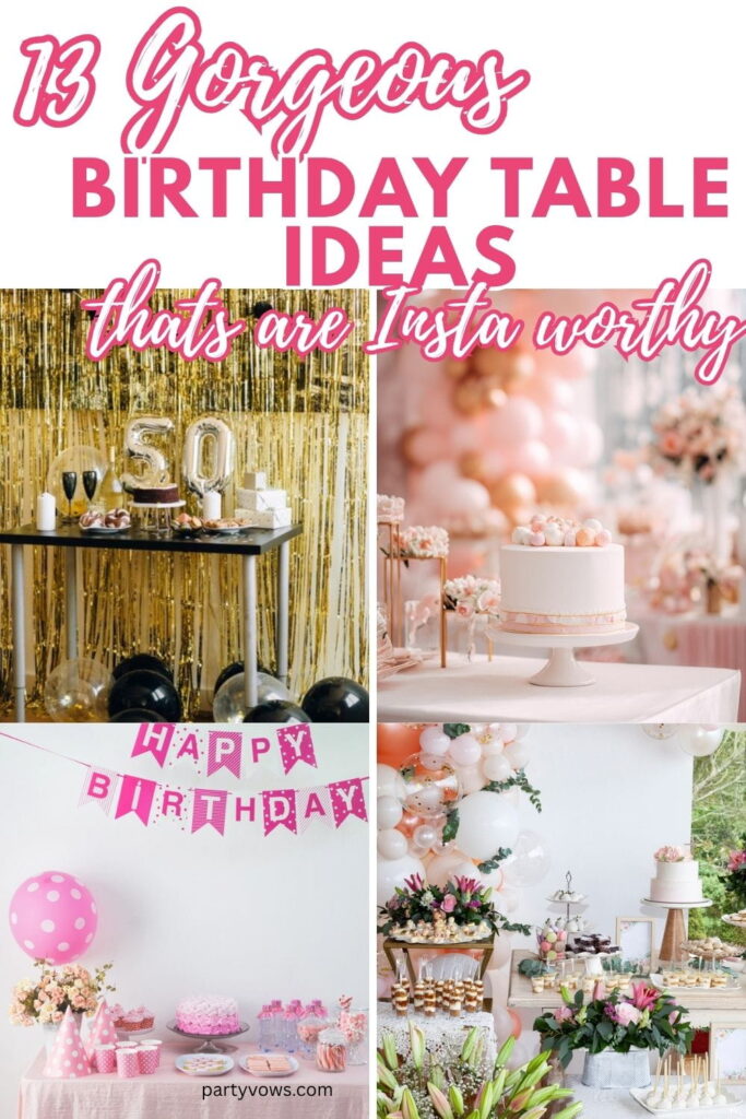 birthday table ideas