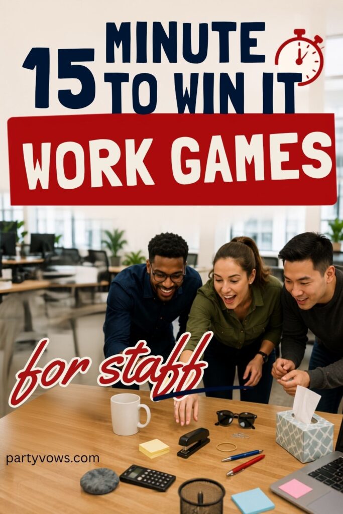 15 Minute to Win It work games for staff