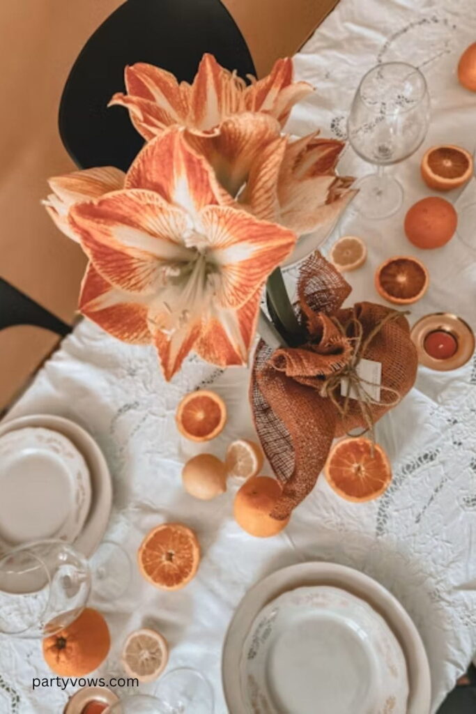 Citrus Thanksgiving Tablescape