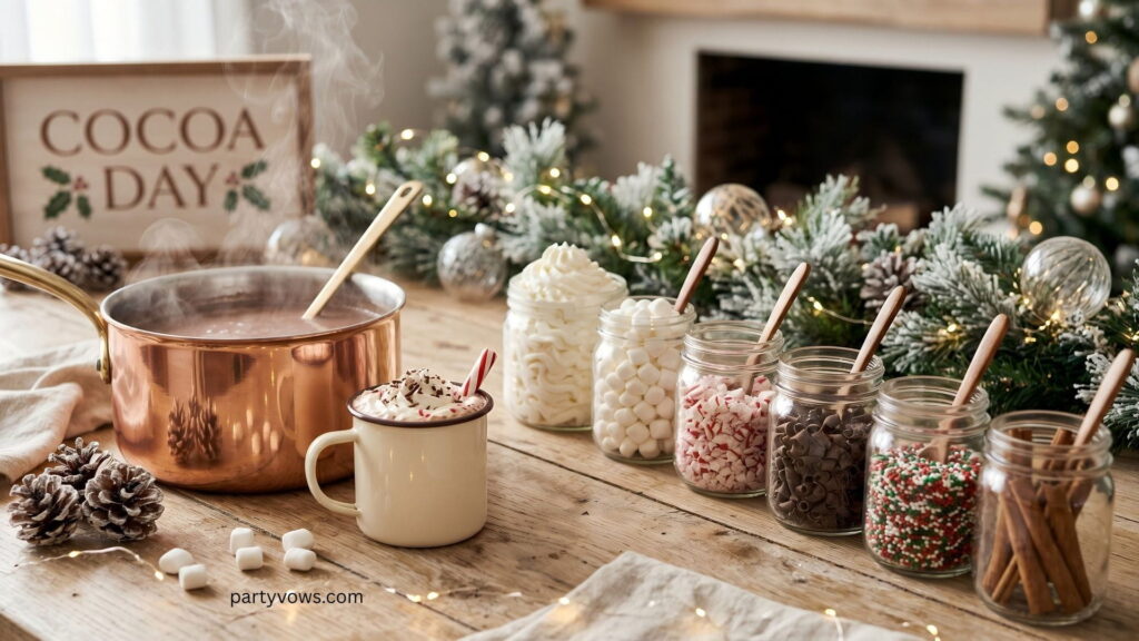 Cozy Winter Hot Chocolate Station