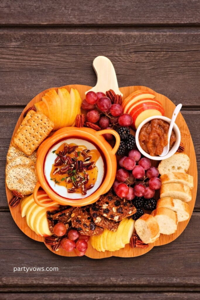 Cute Pumpkin-Shaped Fall Charcuterie