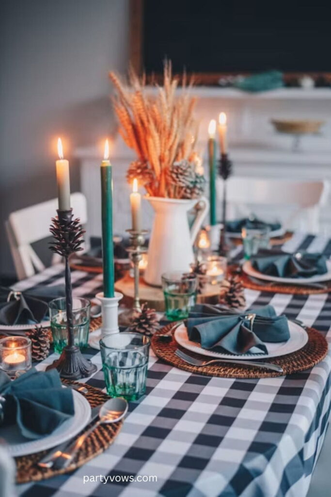 Farmhouse Style Thanksgiving Table Setting