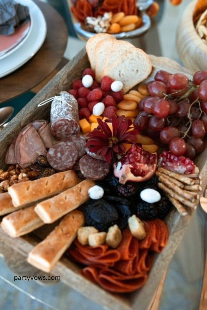 Rustic Meat & Fruit Fall Charcuterie