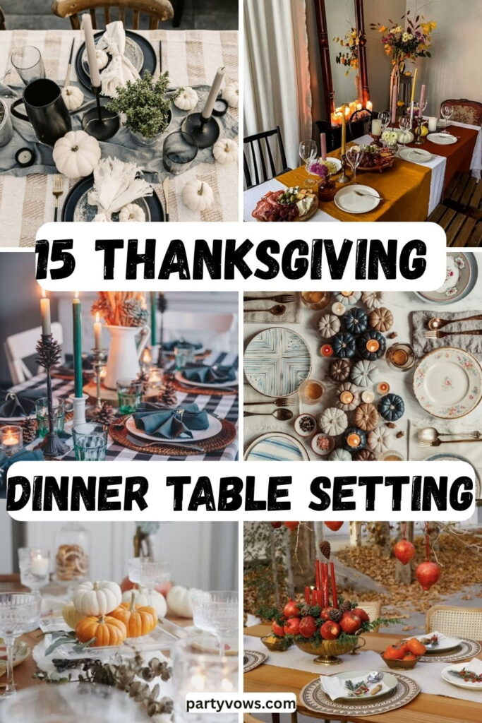 thanksgiving dinner table setting