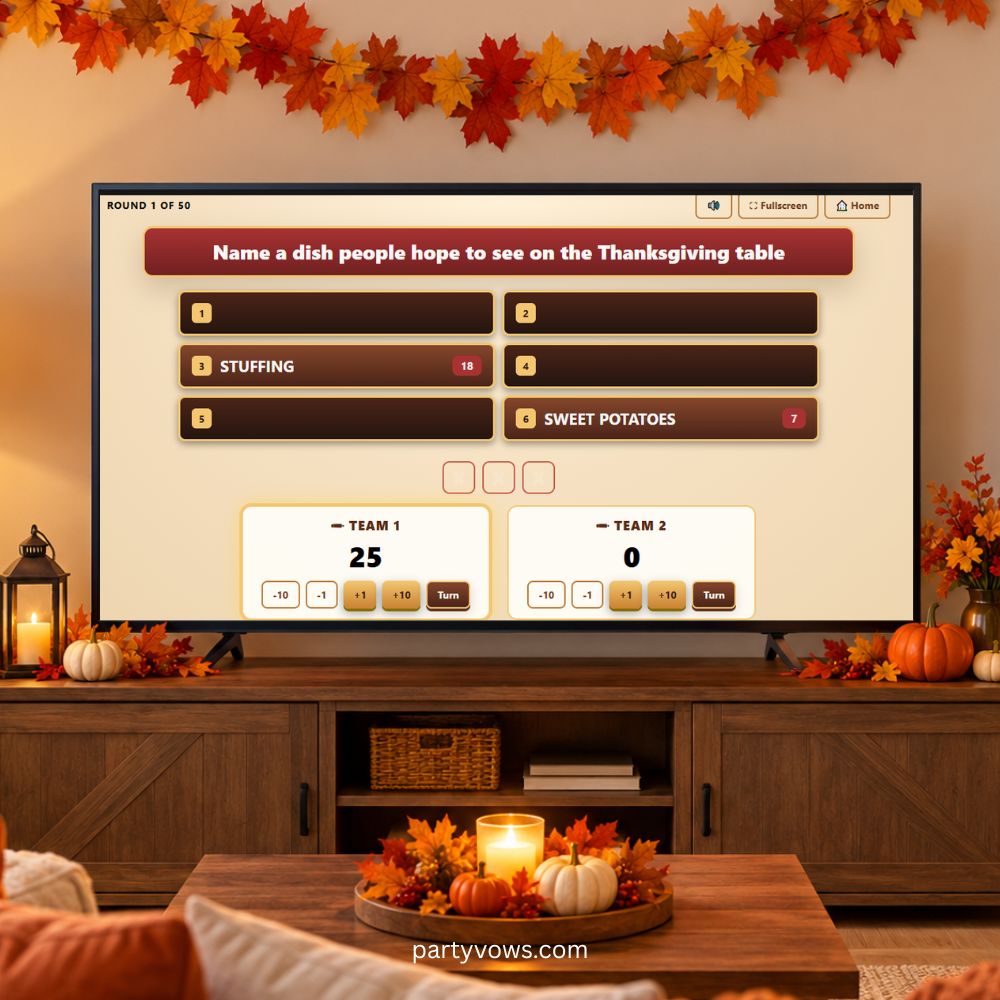 thanksgiving feud questions